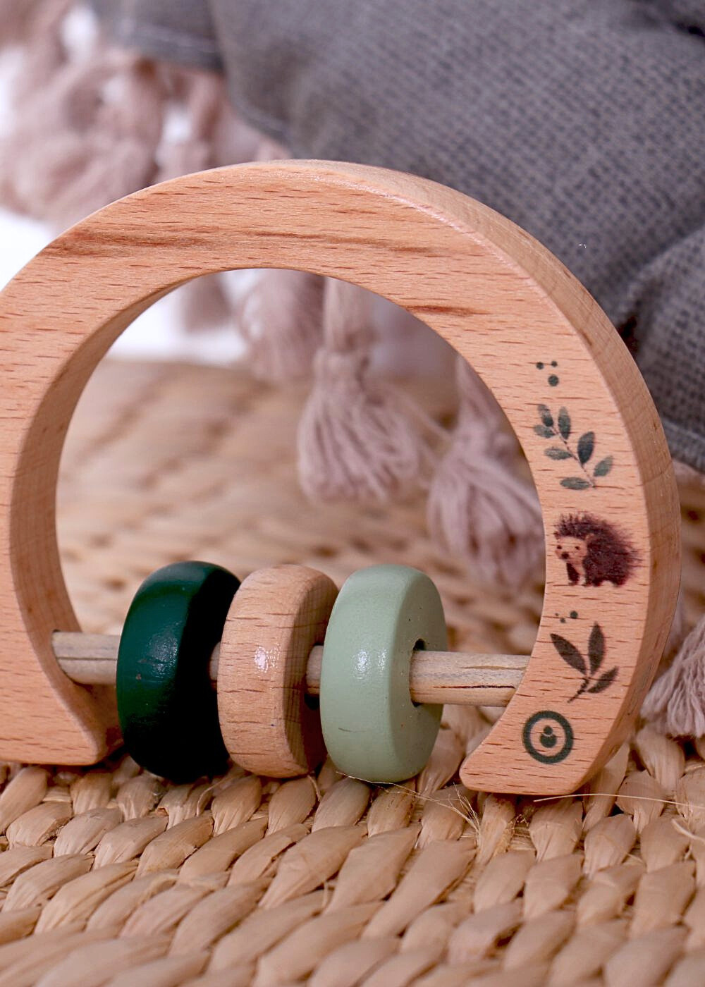 Wooden Rattle - On Safari