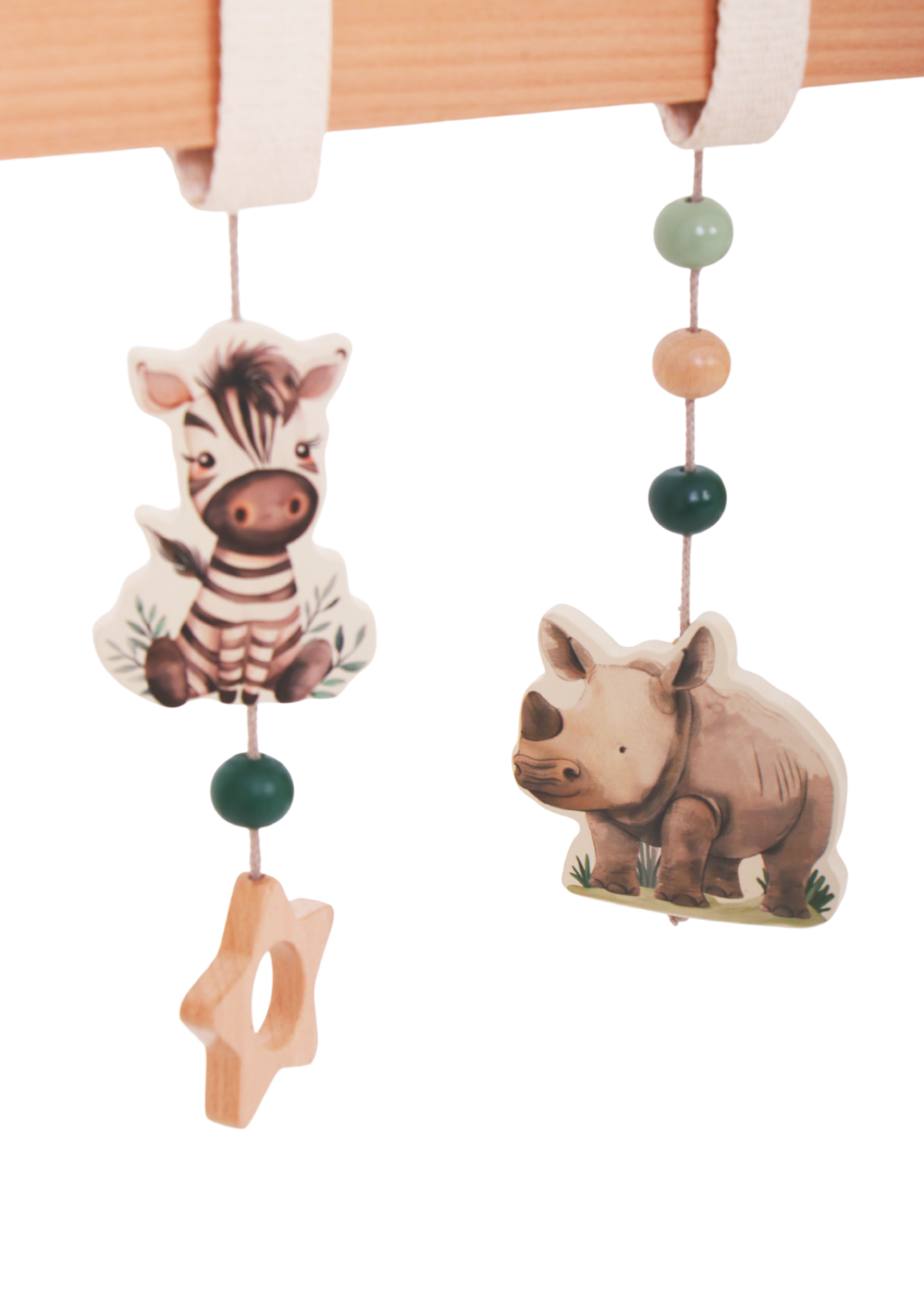 Wooden Baby Gym - On Safari
