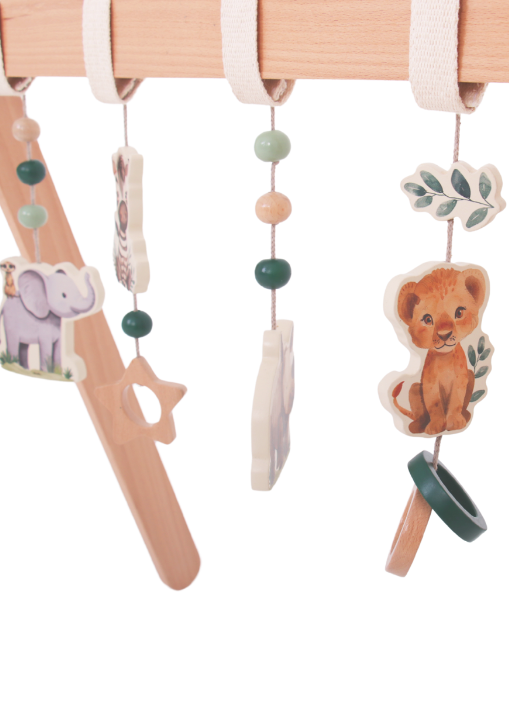 Wooden Baby Gym - On Safari