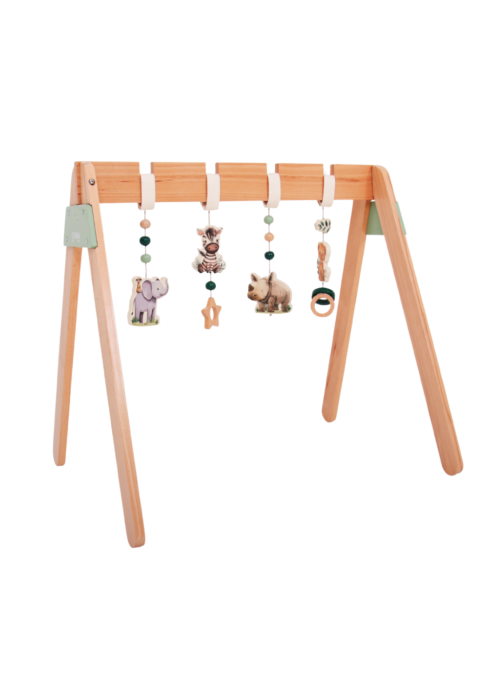 Wooden Baby Gym - On Safari