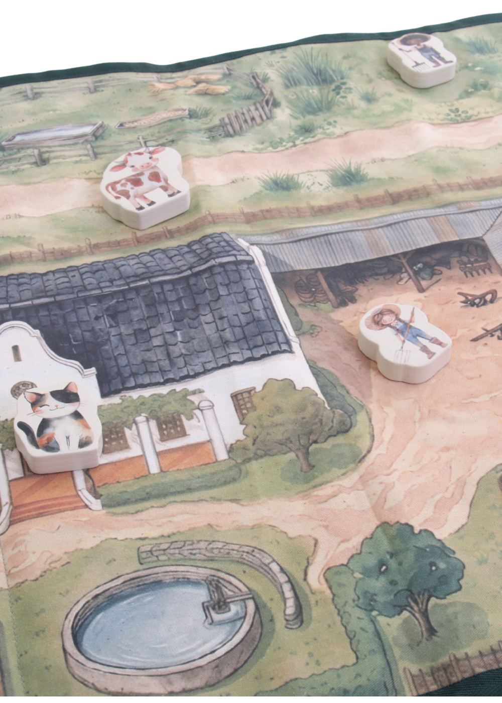 Travel Play Mat & Play Pieces | Farm