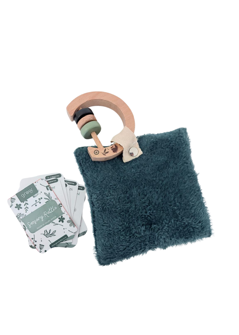 Baby Rattle & Sensory Crinkle Toy Set | Safari