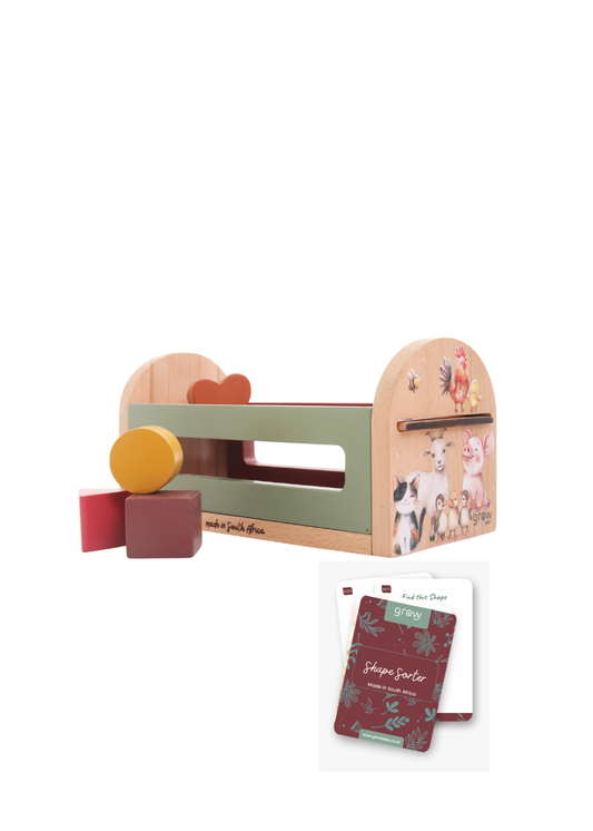 Wooden Shape & Sorting Toy | Farm