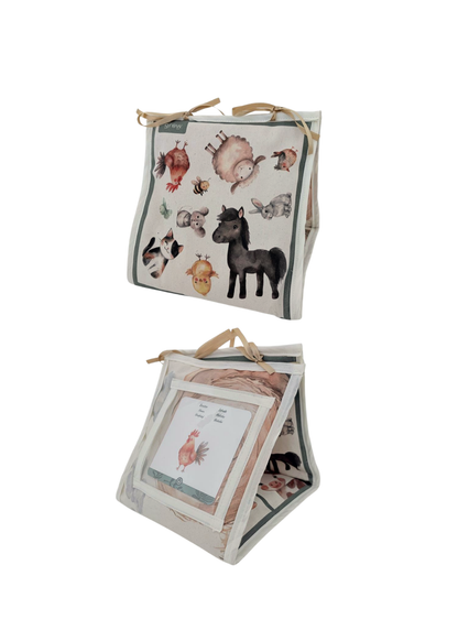 Baby Soft Sensory Book with Activity Cards | Farm