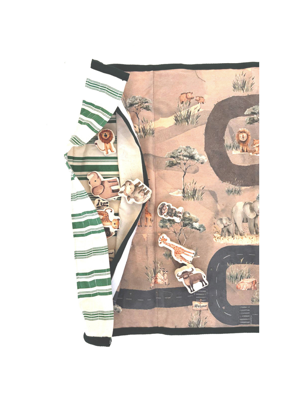 Travel Play Mat & Play Pieces | Safari