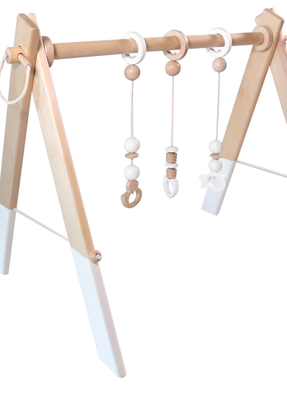 Wooden Baby Gym | White