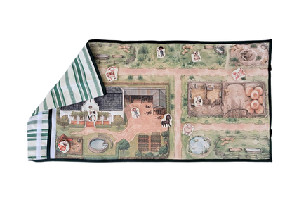 Travel Play Mat & Play Pieces | Farm