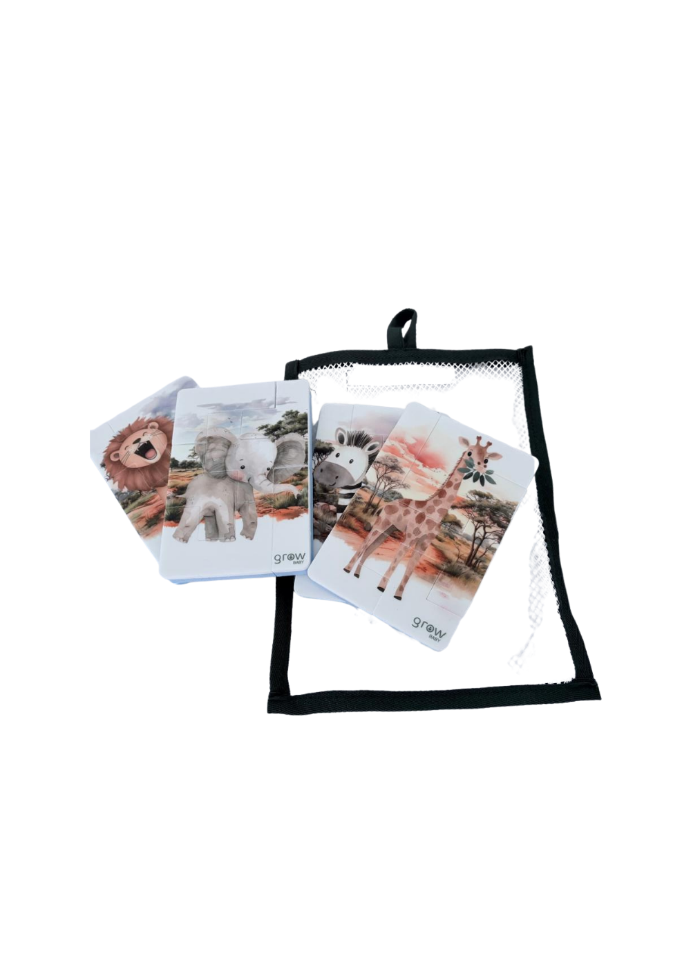 Toddler Foam Bath Puzzle Set | 4 Puzzles | Safari