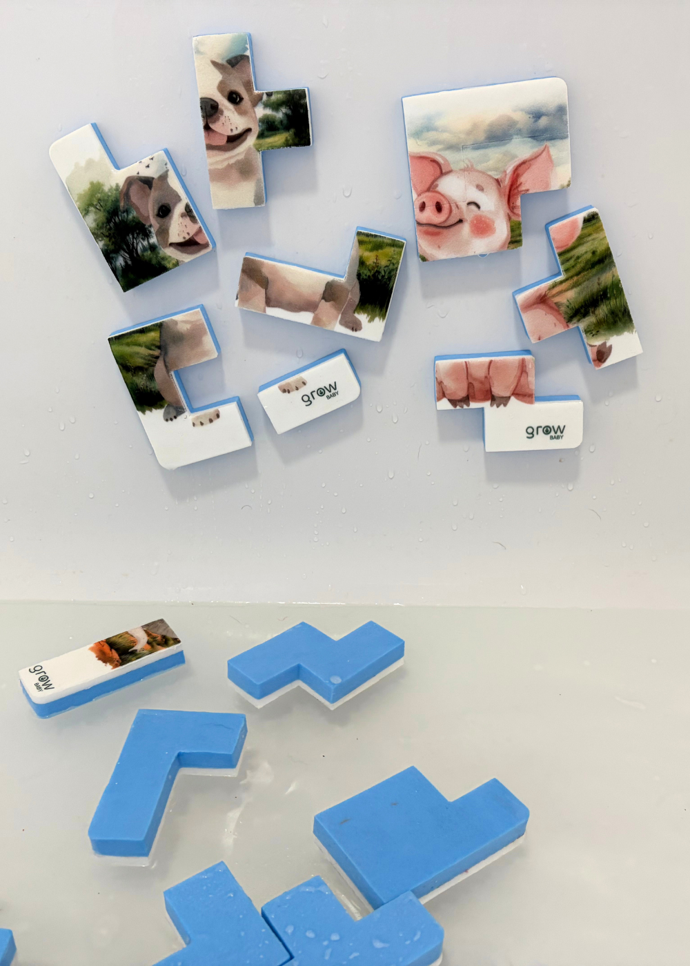 Toddler Foam Bath Puzzle Set | 4 Puzzles  | Farm