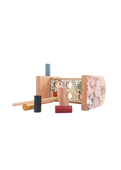 Wooden Hammering Bench Set
