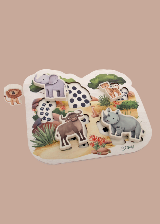 Chunky Puzzle ~ "Big Five" Animals