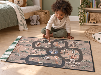Travel Play Mat & Play Pieces | Safari