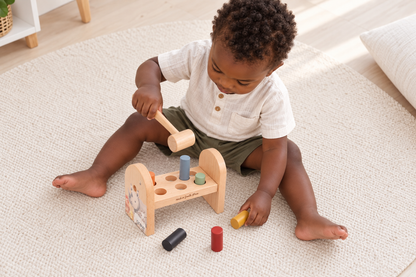 Wooden Hammering Bench Set