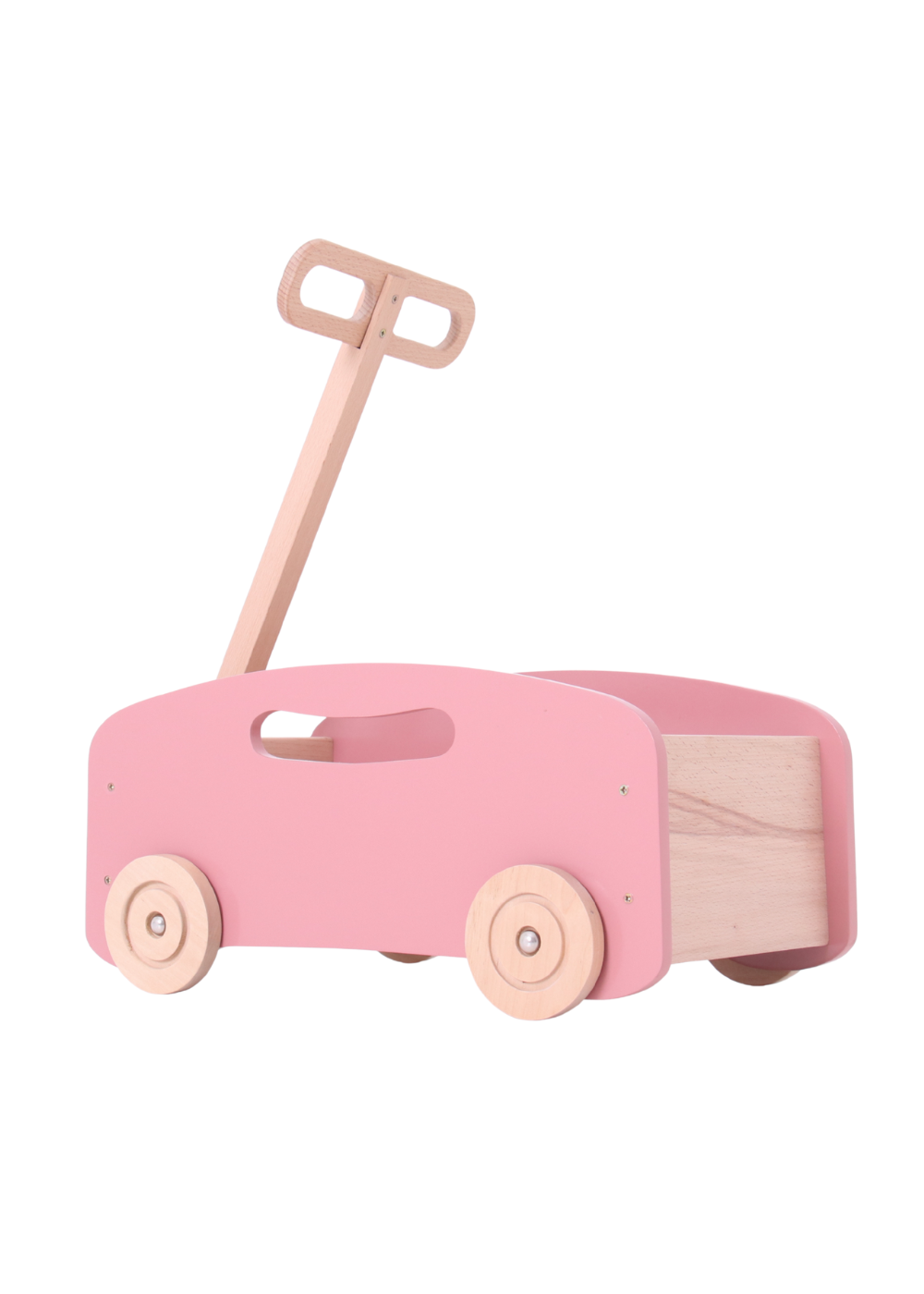 Wooden Toy Wagon / Cart / Toy Storage ~ Pink