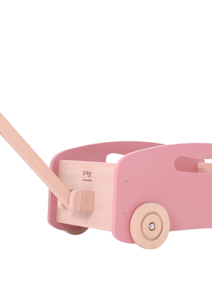 Wooden Toy Wagon / Cart / Toy Storage ~ Pink