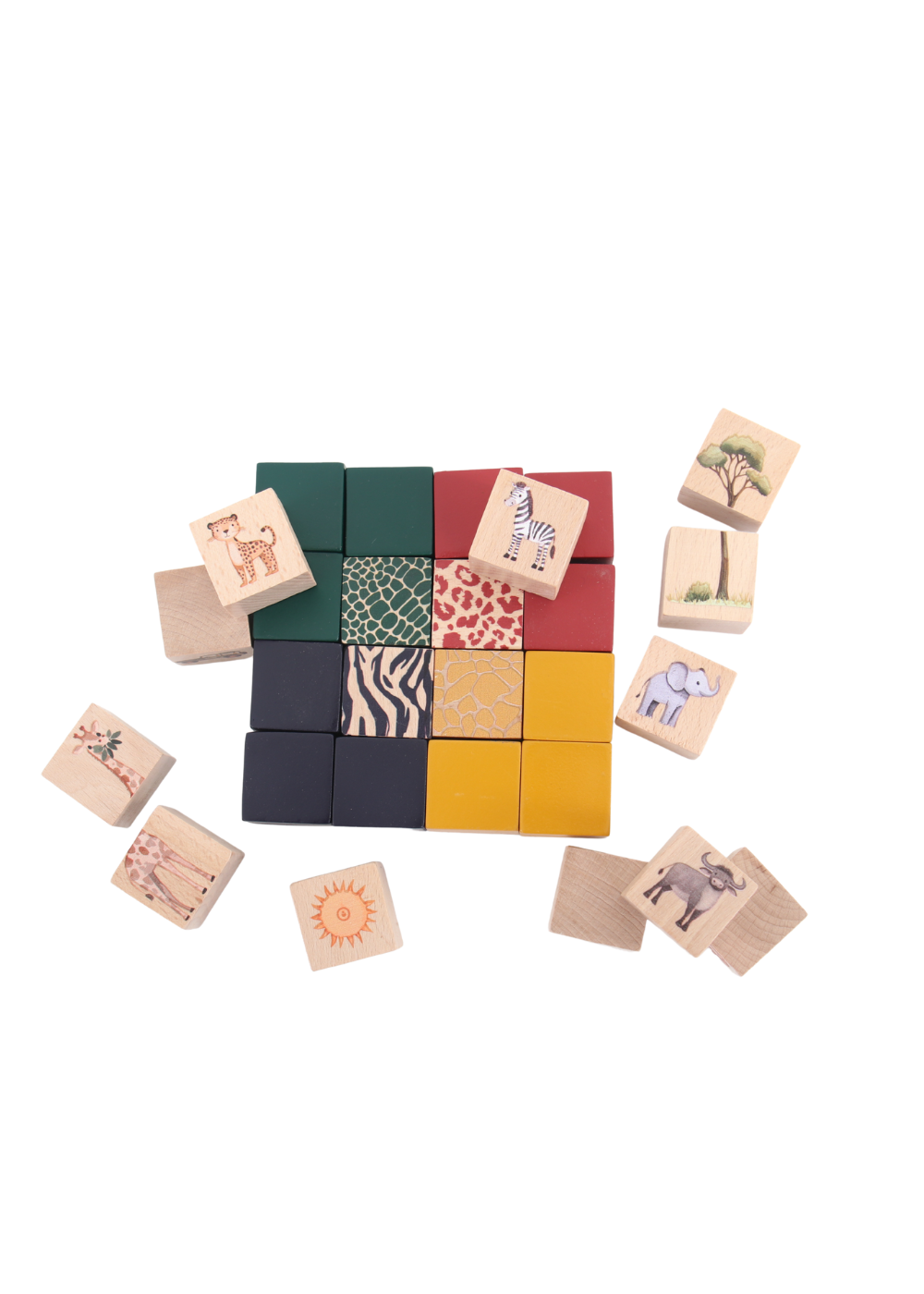Building Blocks - On Safari - 28 piece set