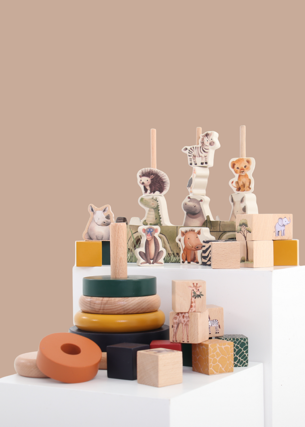 Building Blocks - On Safari - 28 piece set