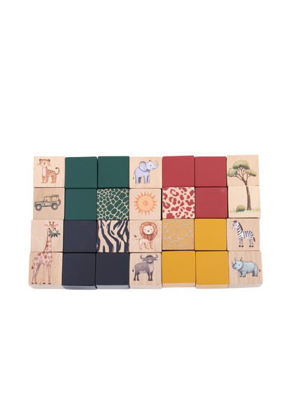 Building Blocks - On Safari - 28 piece set