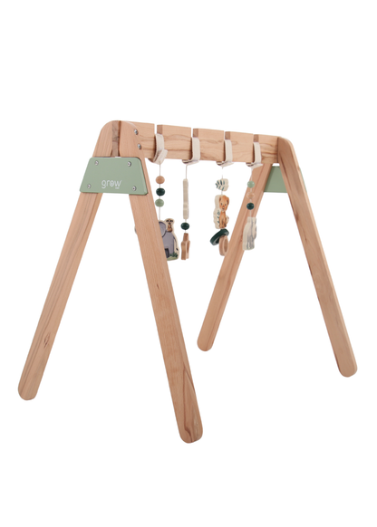 Wooden Baby Play Gym - On Safari