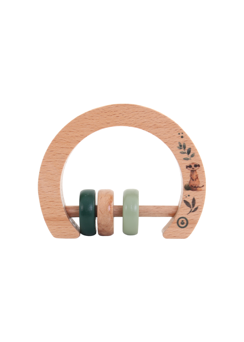 Wooden Rattle - On Safari