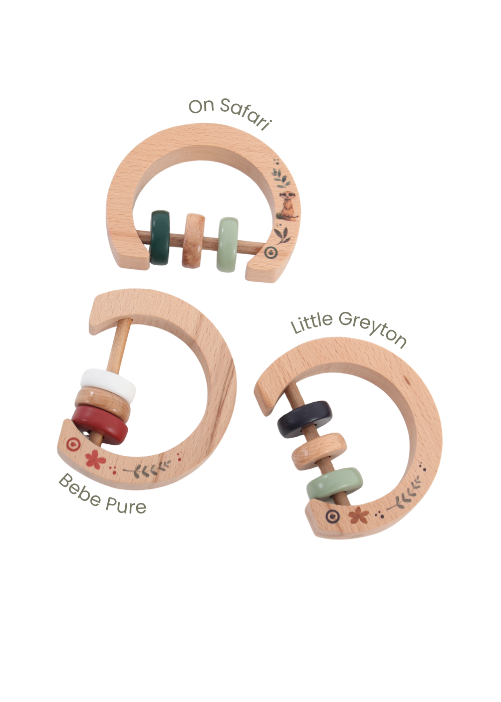 Wooden Rattle - On Safari