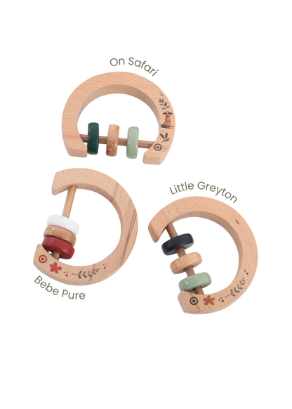 Wooden Rattle - On Safari