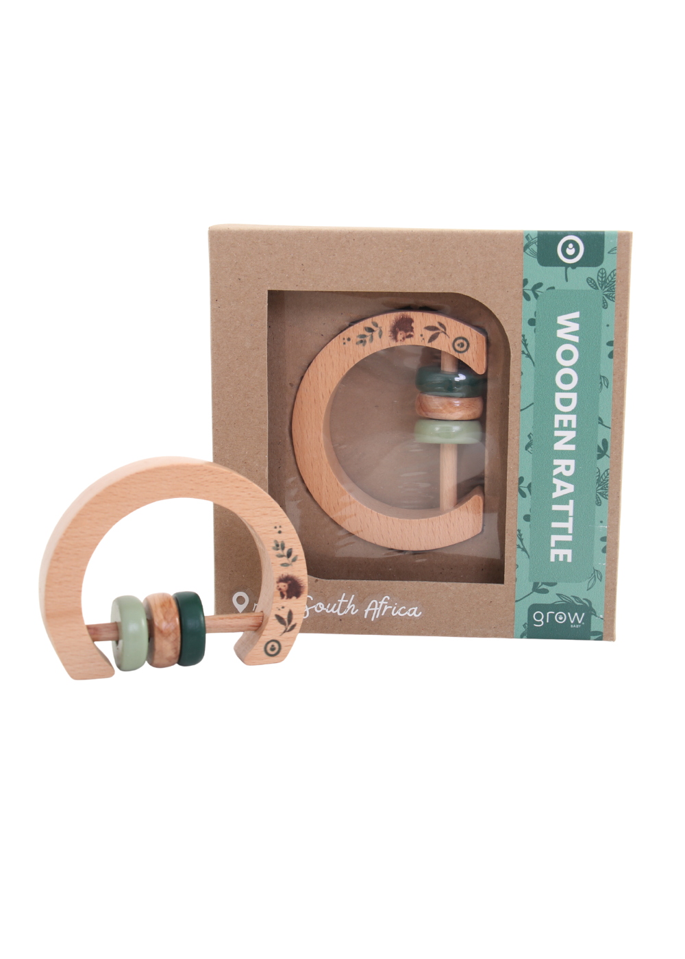 Wooden Rattle - On Safari