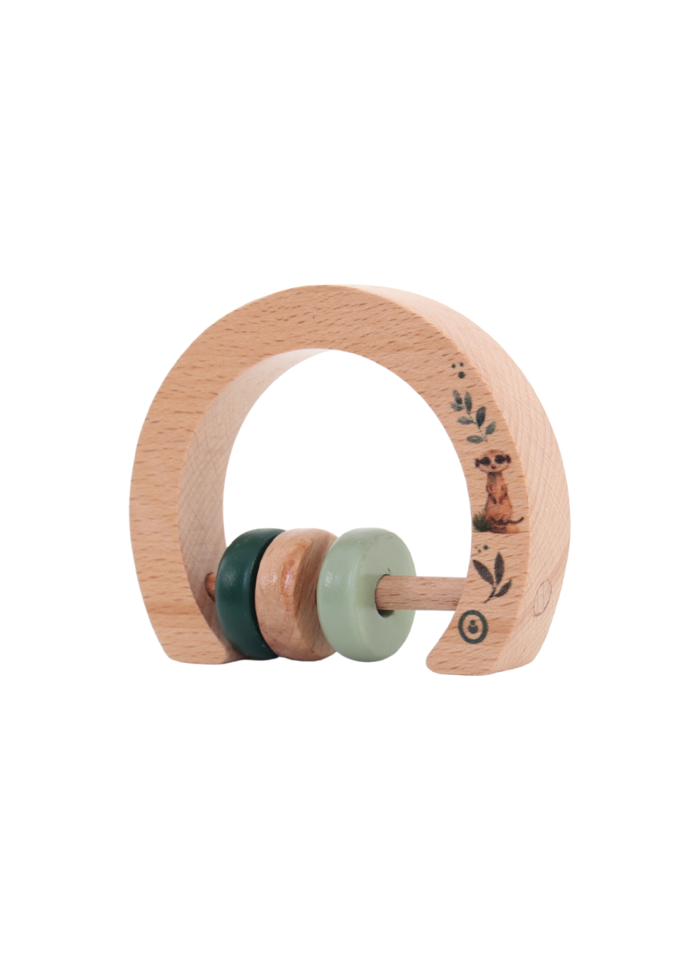 Wooden Rattle - On Safari