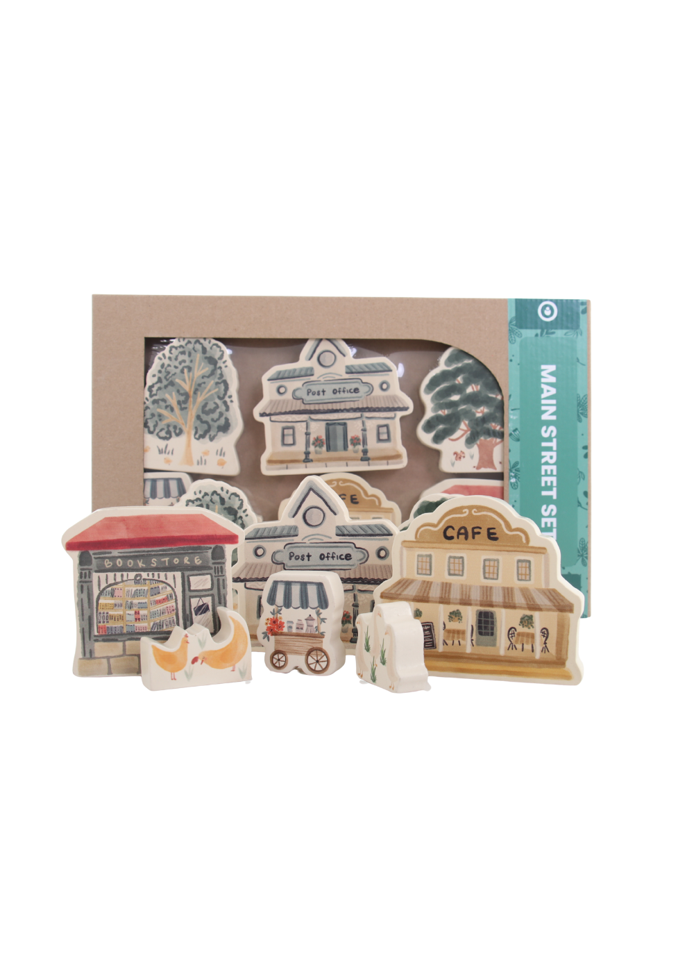 Main Street Play Set ~ 8 piece set