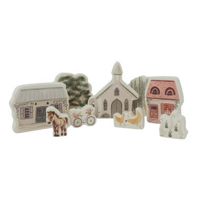 Country Lane Play Set ~ 9 piece set