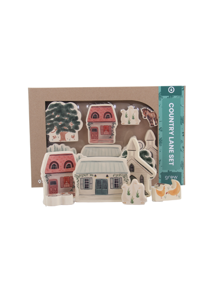 Country Lane Play Set ~ 9 piece set