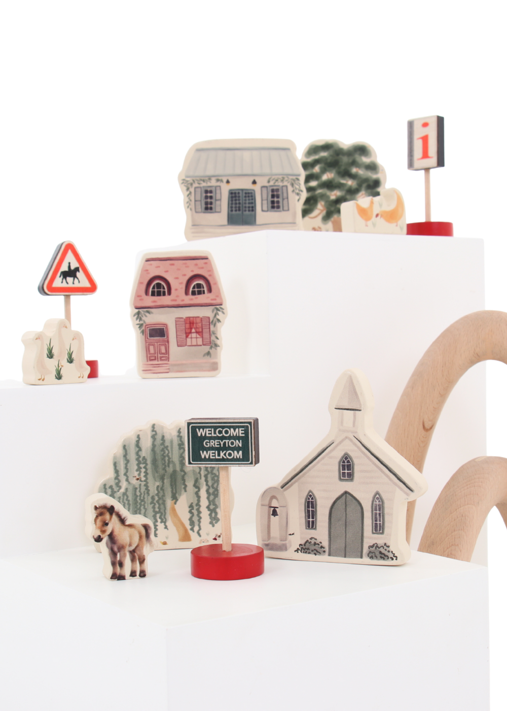 Country Lane Play Set ~ 9 piece set