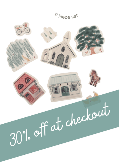 Wooden Toy Play Set | Little Greyton Country Lane