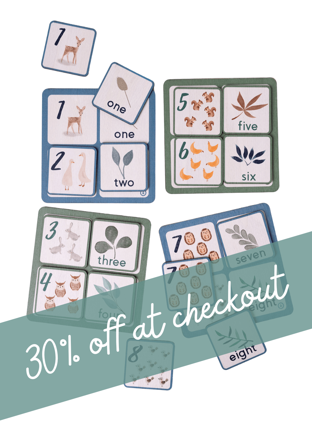 Wooden Matching Game | Little Greyton