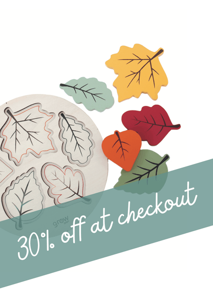 Wooden Chunky Puzzle | Leaves