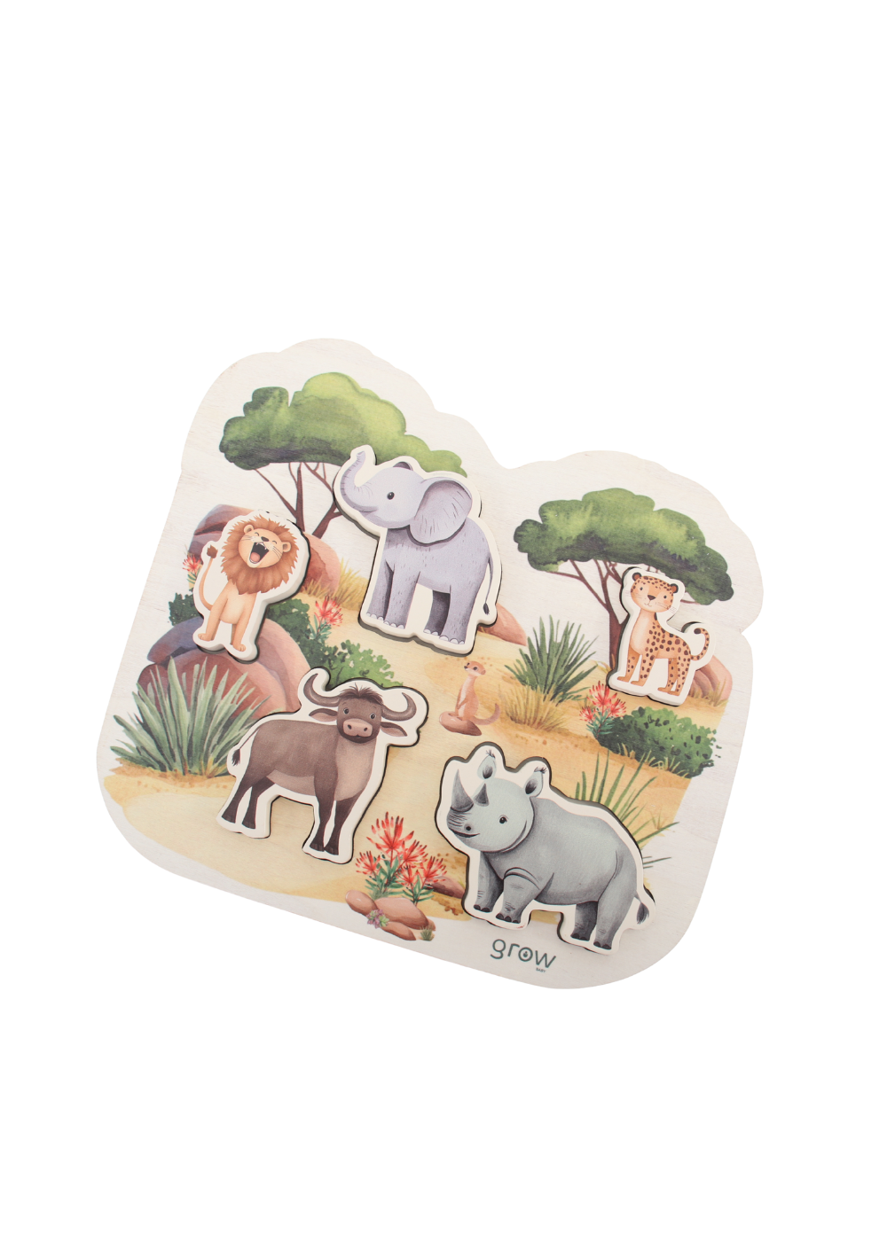 Chunky Puzzle ~ "Big Five" Animals