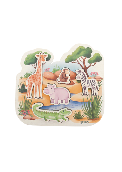 Chunky Puzzle ~ Animal Watering Hole