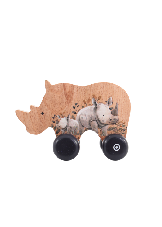 Rhino Push Toy