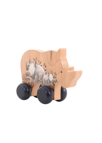 Rhino Push Toy