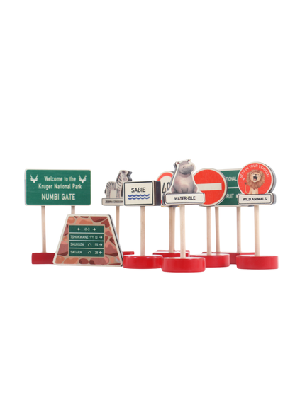 Road Signs ~ On Safari  ~ 10 piece set