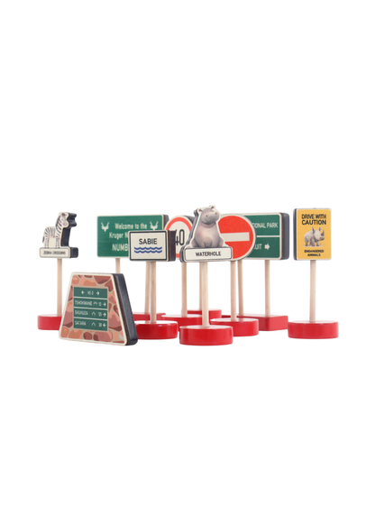 Road Signs ~ On Safari  ~ 10 piece set