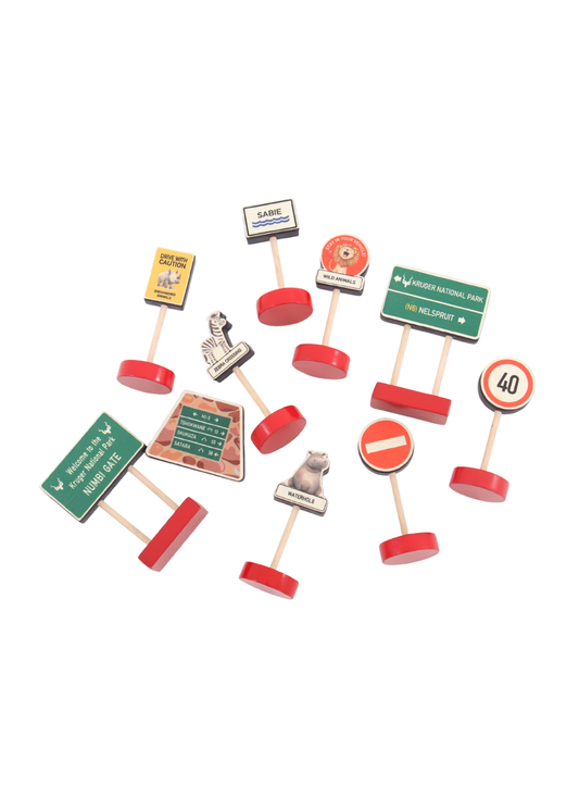 Road Signs ~ On Safari  ~ 10 piece set