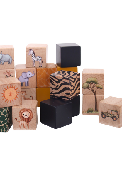 Building Blocks - On Safari - 28 piece set