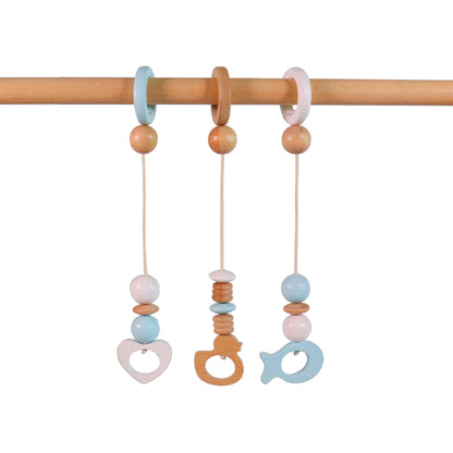 Wooden Baby Play Gym | Pastel Blue