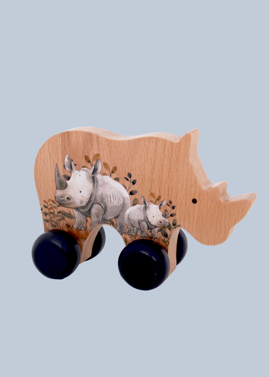 Rhino Push Toy