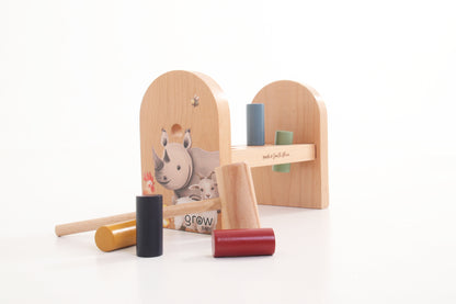 Wooden Hammering Bench Set
