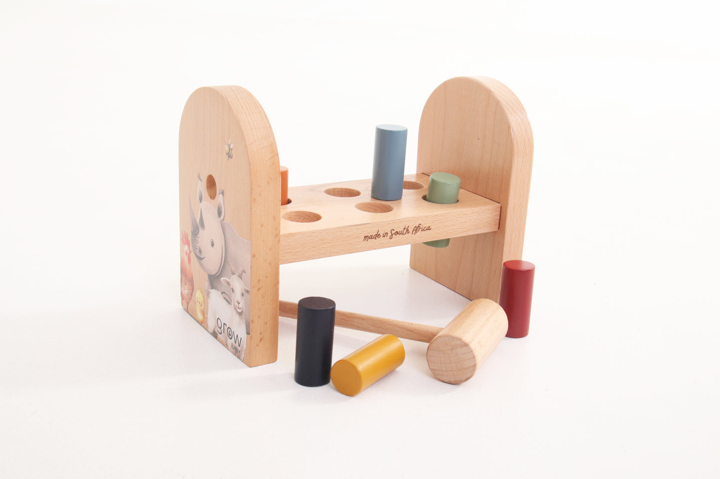 Wooden Hammering Bench Set