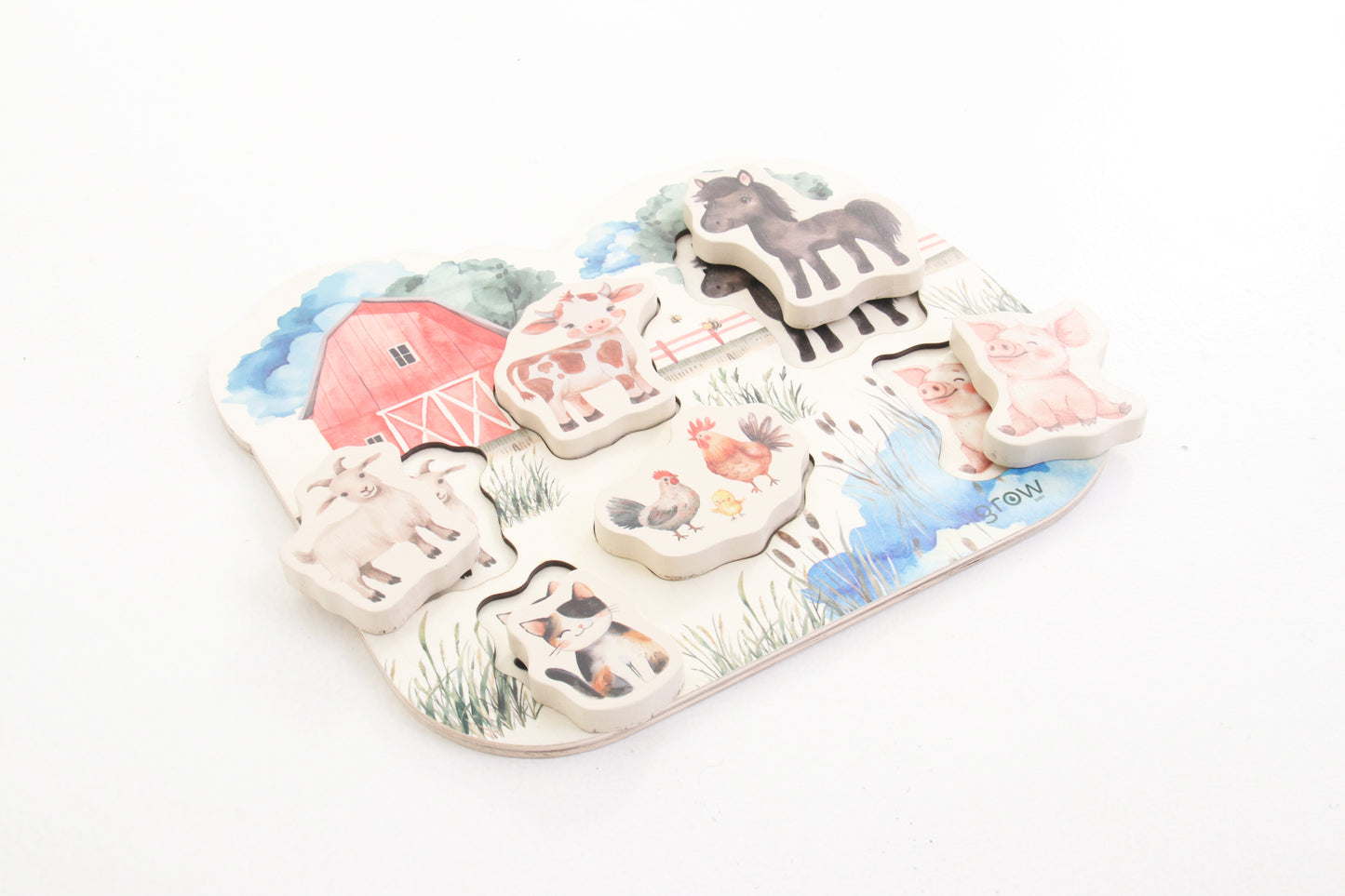 Wooden Chunky Puzzle | Farmyard Animals