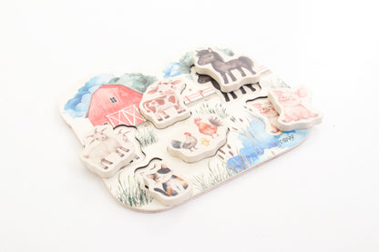 Wooden Chunky Puzzle | Farmyard Animals