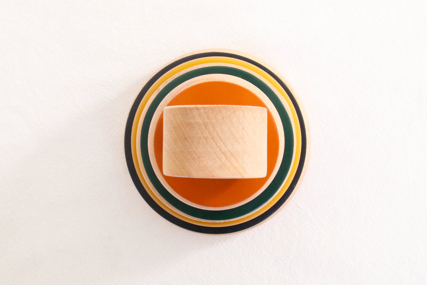Wooden Ring Stacker & Play Mat | Safari